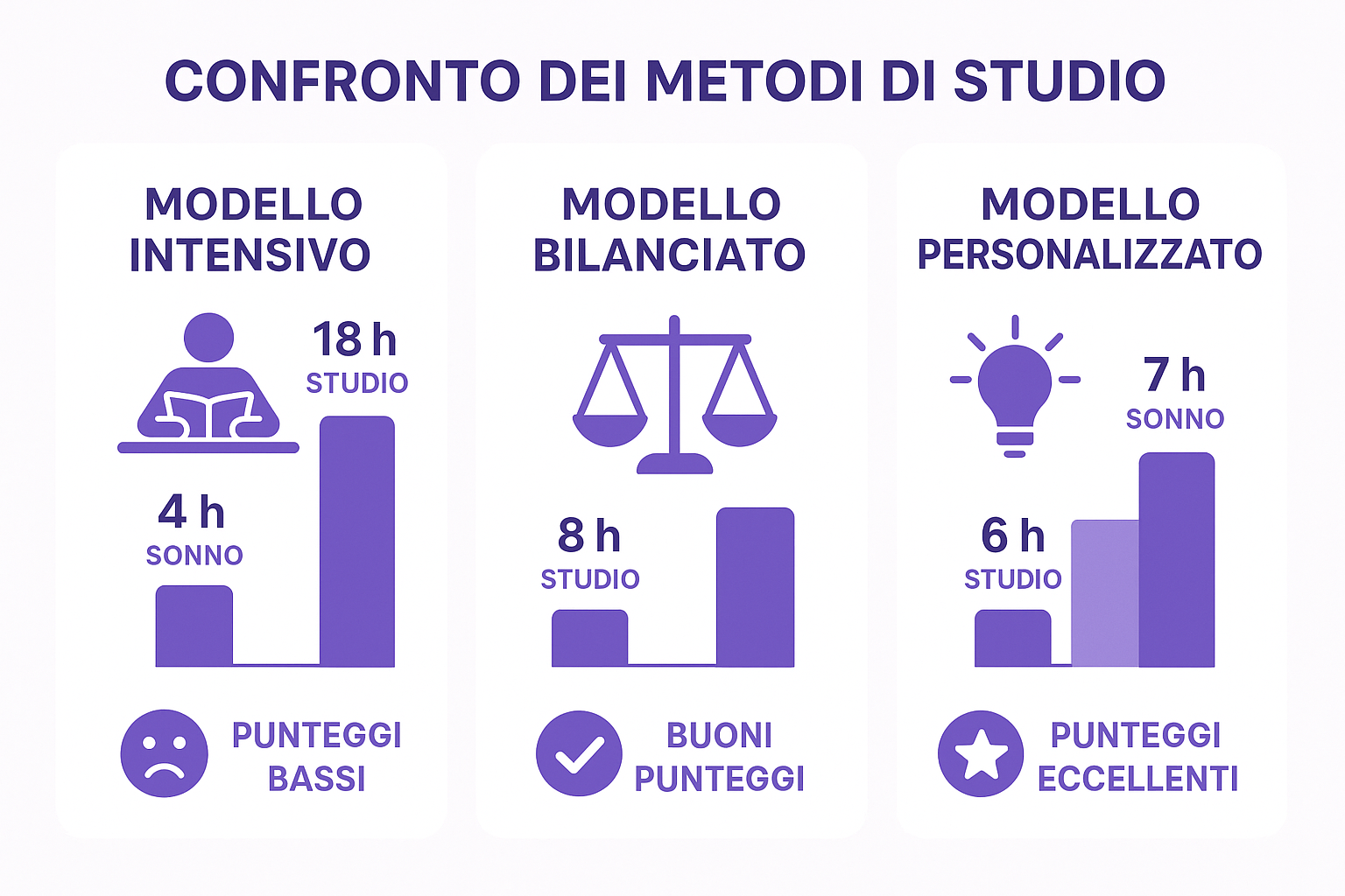 Infografica Confronto Metodo di Studio