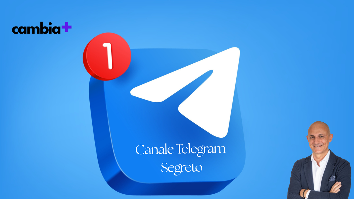 Accesso esclusivo al Canale Telegram Segreto Cambia+ con notifica di nuovo contenuto disponibile - Domenico Marra fondatore di Cambia Le Tue Abitudini